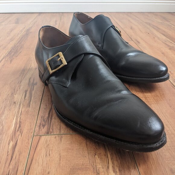 Finsbury Men's Leather Buckle Shoes - Picture 3 of 8